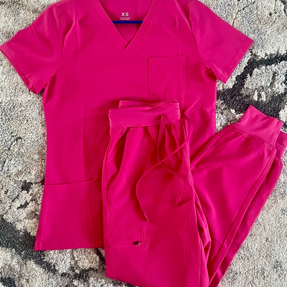 Pink Scrub Set- Never worn!!
